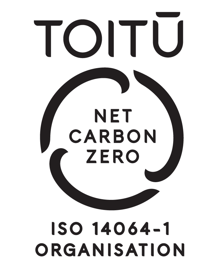 Toitū net carbonzero logo.